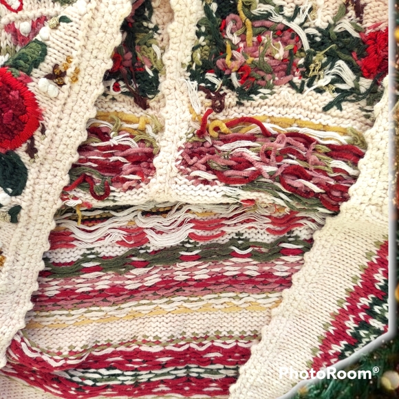 Vtg Christmas sweater cardigan - Picture 15 of 16